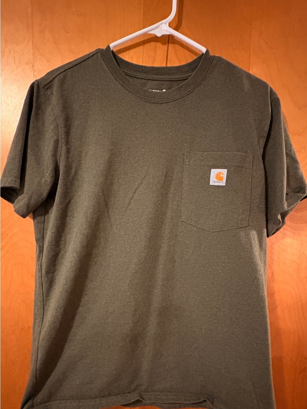 Carhartt Olive Crewneck Pocket Tee - Military Green